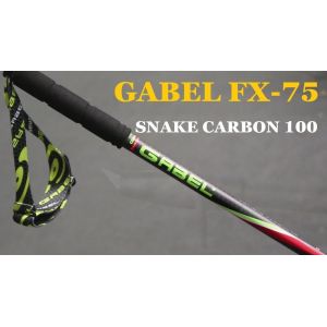 Фиксированные палки для северной ходьбы Gabel FX-75 Snake 100% Carbon