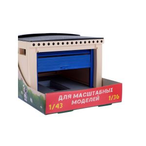 Гараж для игрушечных машинок с подъемными воротами